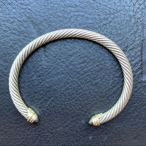 Sterling silver & 18-karat yellow gold. Cable, 4mm